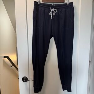 Zyia Active Navy Blue Cuffed Skinny Jogger‎ Drawstring Sweatpant Casual L